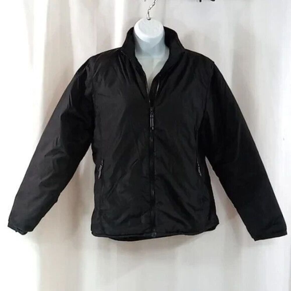 Lands End coat women's size small 6-8 black *